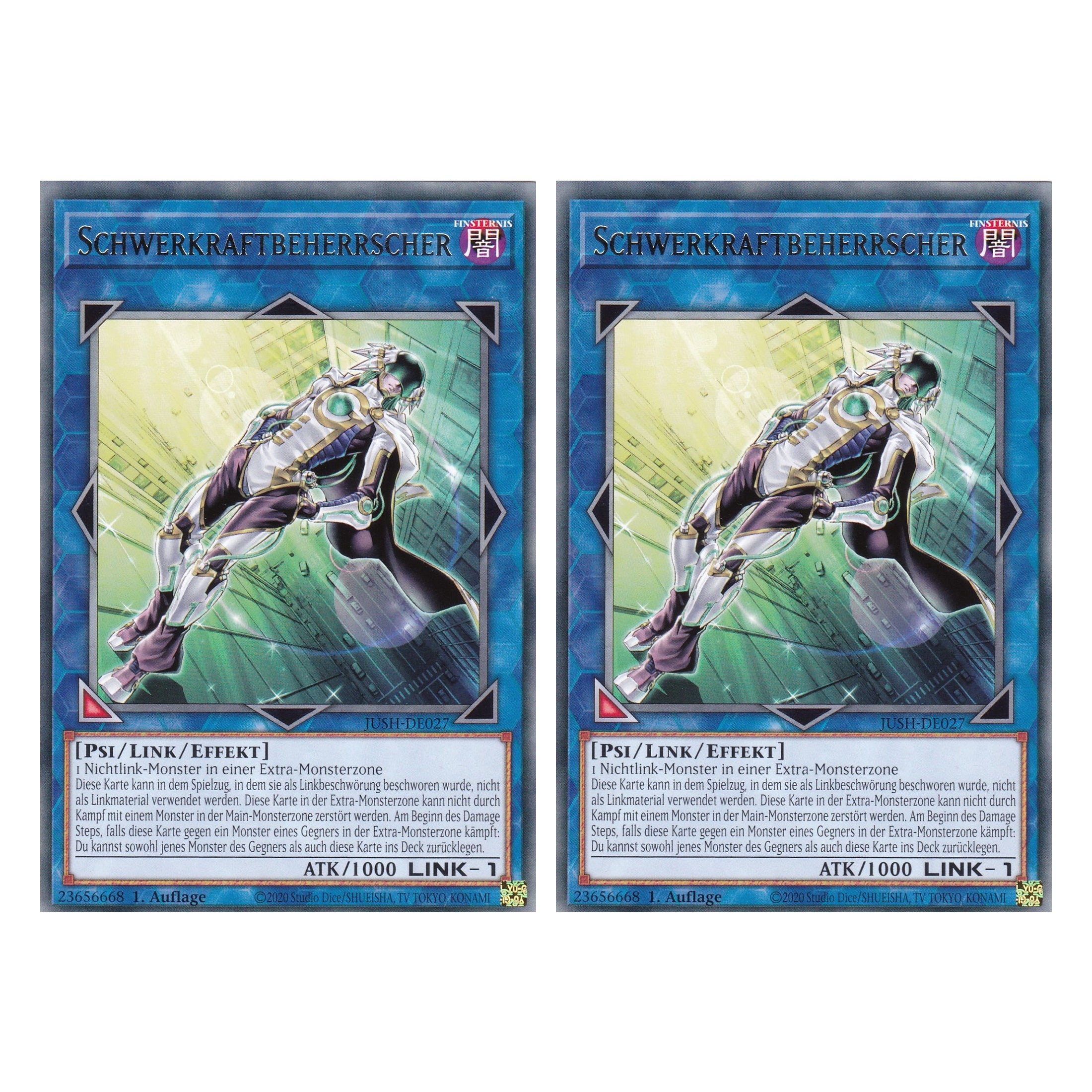 Schwerkraftbeherrscher - JUSH-DE027 - Rare - Deutsch - 1. Auflage - Justice Hunters - Duo Set (2 Stück) - Yu-Gi-Oh!