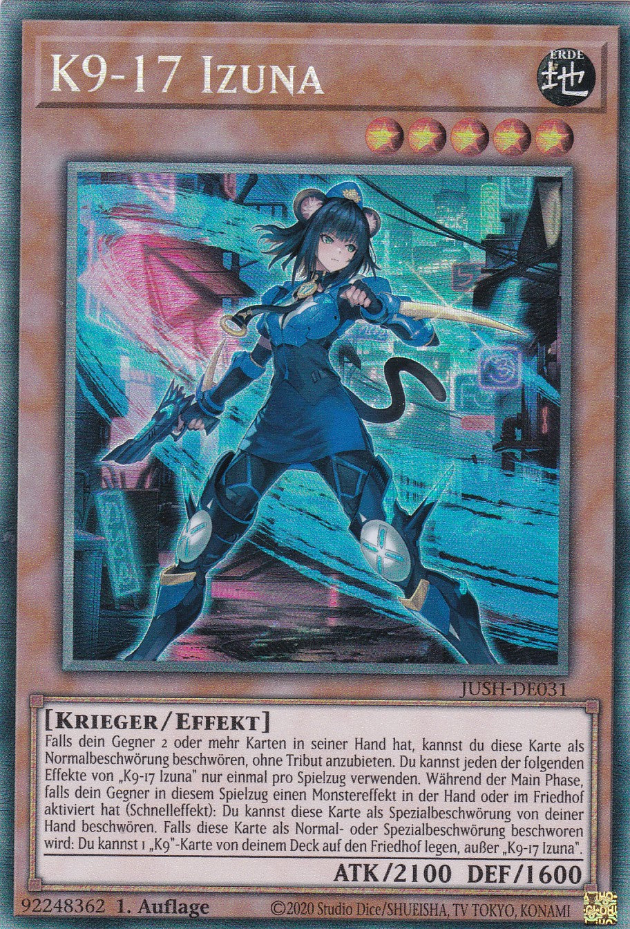 K9-17 Izuna - JUSH-DE031 - Collector Rare - Deutsch - 1. Auflage - Justice Hunters