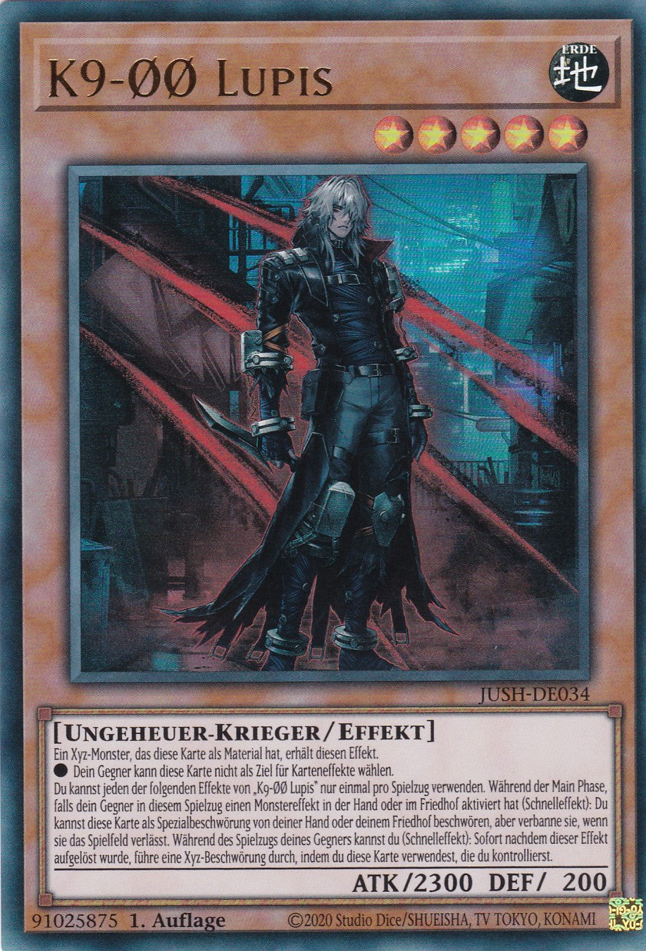 K9-ØØ Lupis - JUSH-DE034 - Ultra Rare - Deutsch - 1. Auflage - Justice Hunters