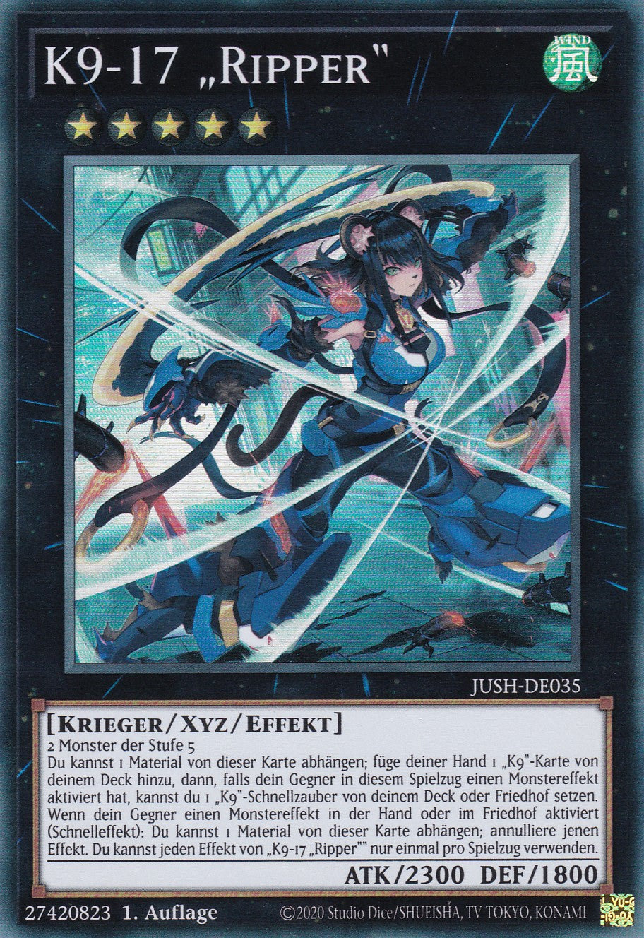 K9-17 „Ripper“ - JUSH-DE035 - Super Rare - Deutsch - 1. Auflage - Justice Hunters