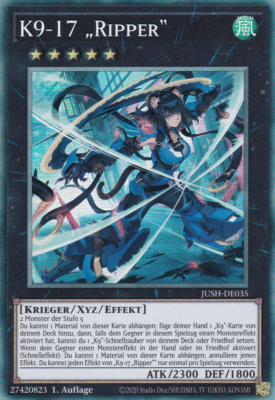 K9-17 „Ripper“ - JUSH-DE035 - Collector Rare - Deutsch - 1. Auflage - Justice Hunters