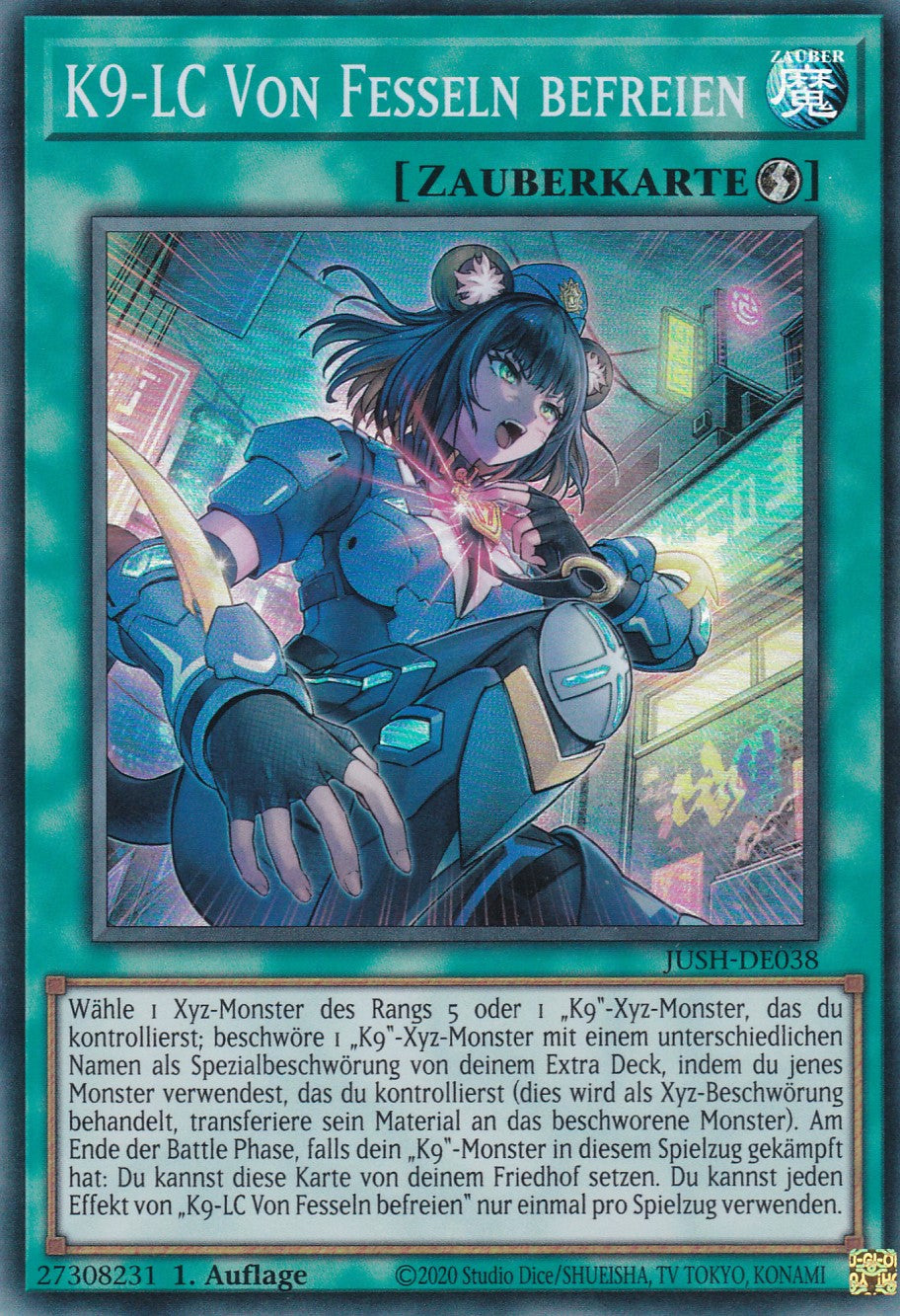 K9-LC Von Fesseln befreien - JUSH-DE038 - Super Rare - Deutsch - 1. Auflage - Justice Hunters
