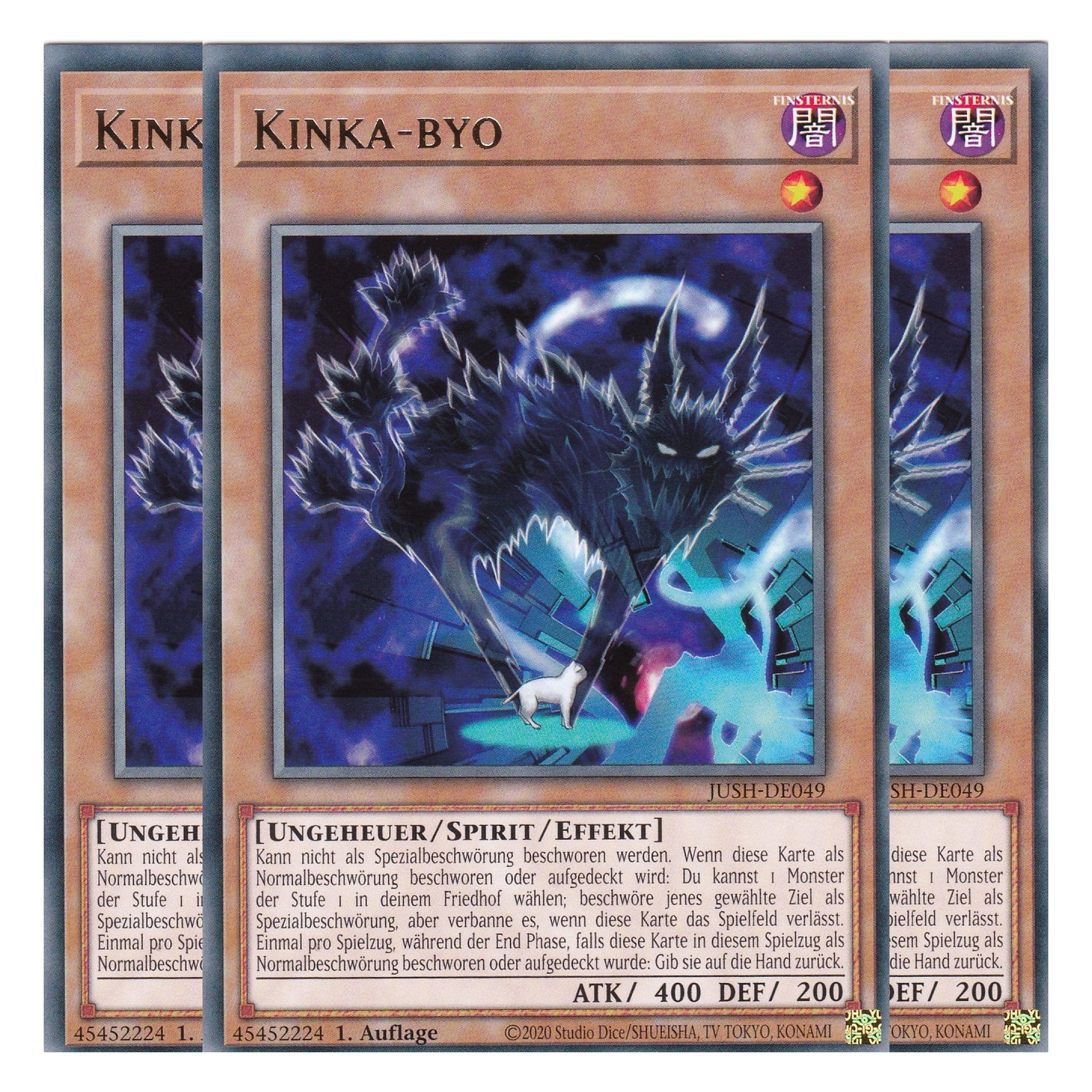 Kinka-byo - JUSH-DE049 - Rare - Deutsch - 1. Auflage - Justice Hunters - Playset (3 Kopien) - Yu-Gi-Oh!