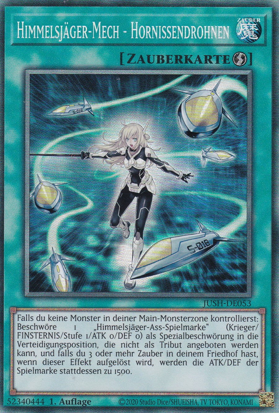 Himmelsjäger-Mech - Hornissendrohnen - JUSH-DE053 - Collector Rare - Deutsch - 1. Auflage - Justice Hunters