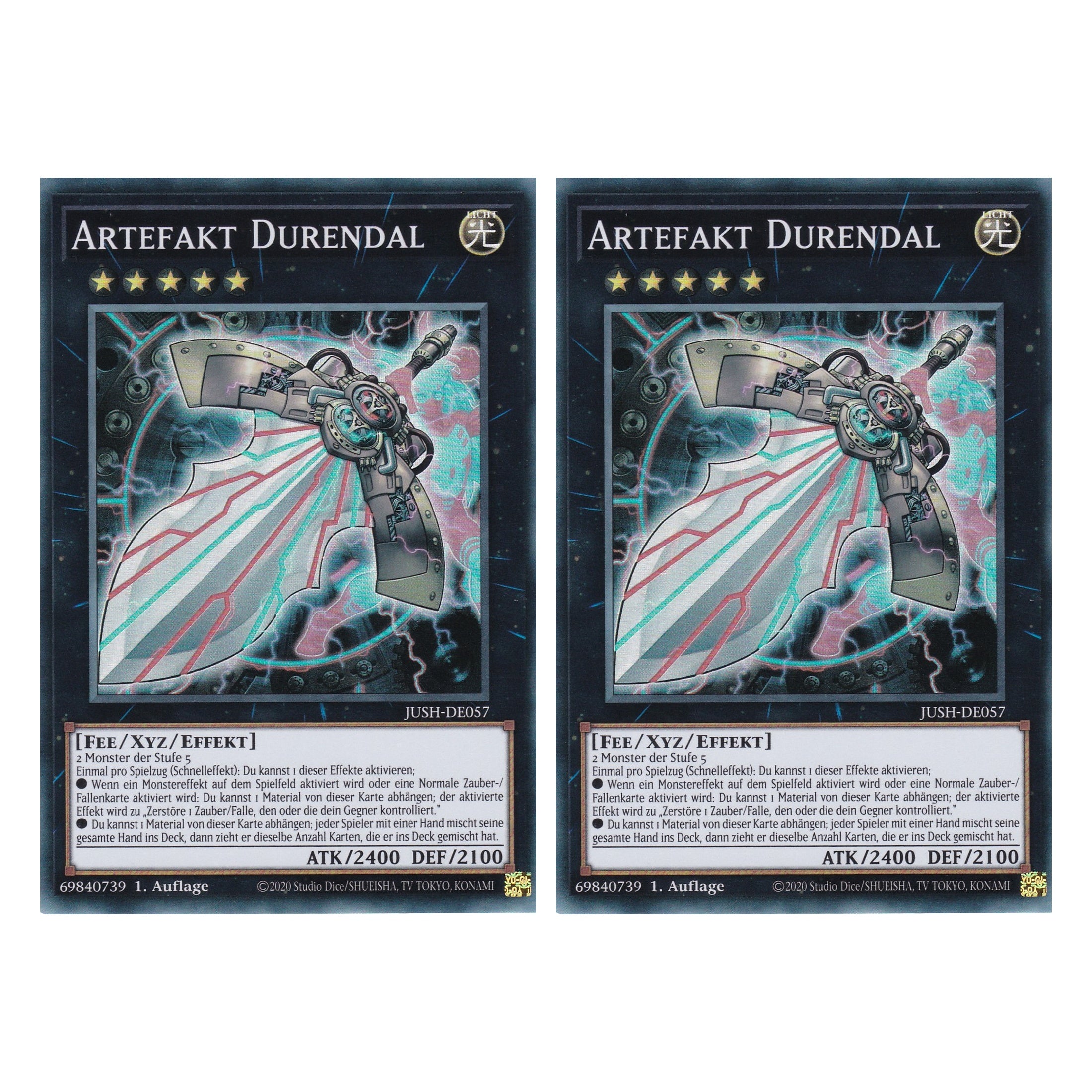Artefakt Durendal - JUSH-DE057 - Super Rare - Deutsch - 1. Auflage - Justice Hunters - Duo Set (2 Stück) - Yu-Gi-Oh!