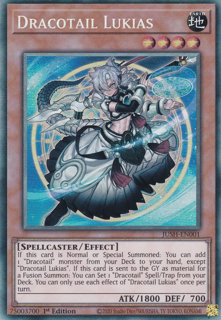 Dracotail Lukias - JUSH-EN001 - Collector Rare - Englisch - 1. Auflage - Justice Hunters