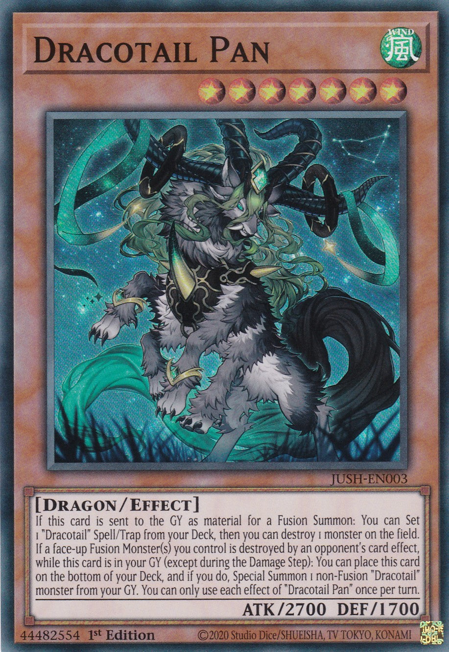 Dracotail Pan - JUSH-EN003 - Super Rare - Englisch - 1. Auflage - Justice Hunters
