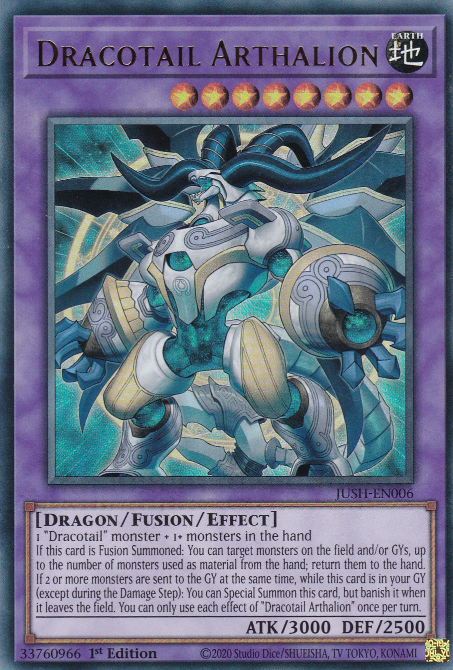 Dracotail Arthalion - JUSH-EN006 - Ultra Rare - Englisch - 1. Auflage - Justice Hunters