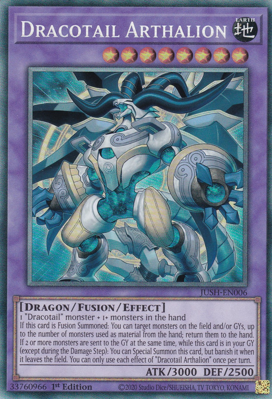 Dracotail Arthalion - JUSH-EN006 - Collector Rare - Englisch - 1. Auflage - Justice Hunters