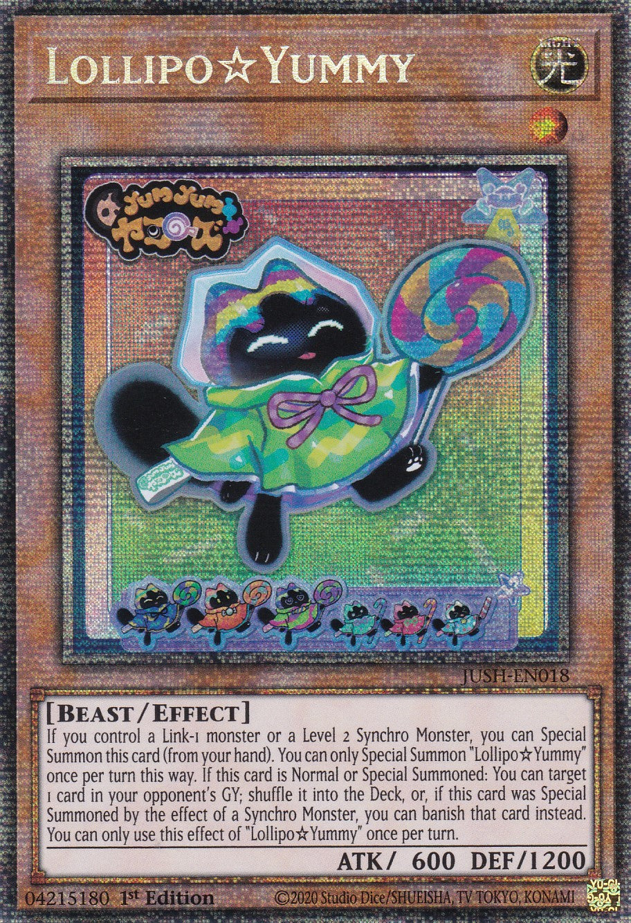LollipoYummy - JUSH-EN018 - Starlight Rare - Englisch - 1. Auflage - Justice Hunters