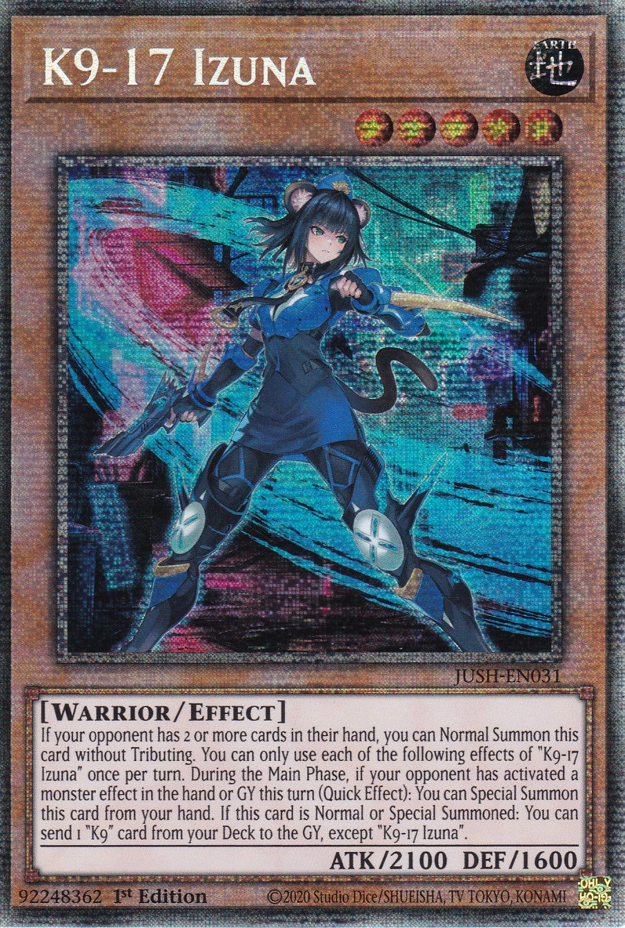 K9-17 Izuna - JUSH-EN031 - Starlight Rare - Englisch - 1. Auflage - Justice Hunters