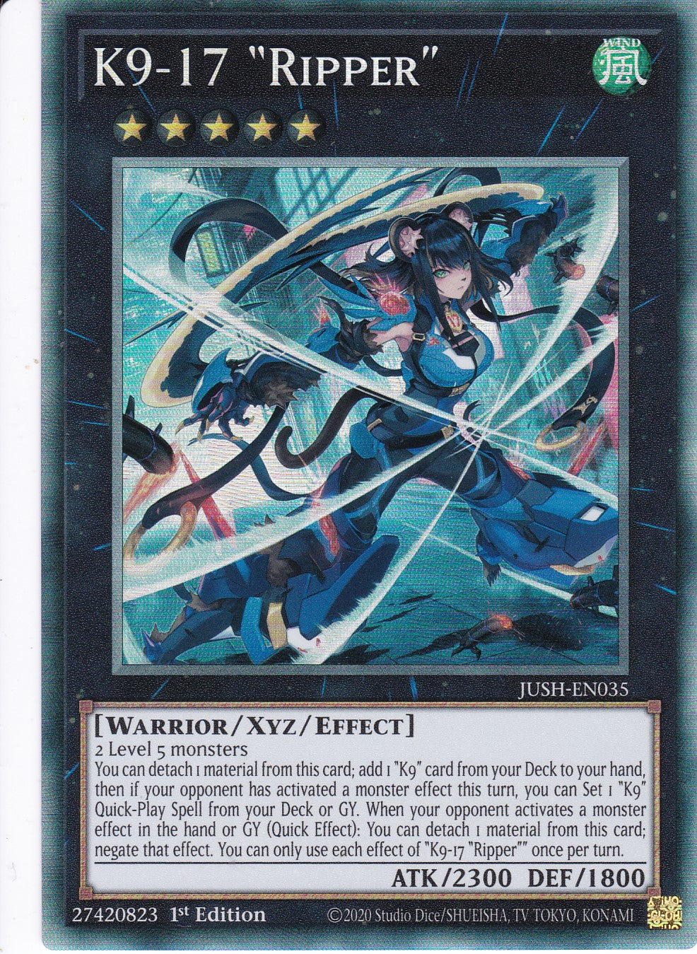 K9-17 "Ripper" - JUSH-EN035 - Collector Rare - Englisch - 1. Auflage - Justice Hunters