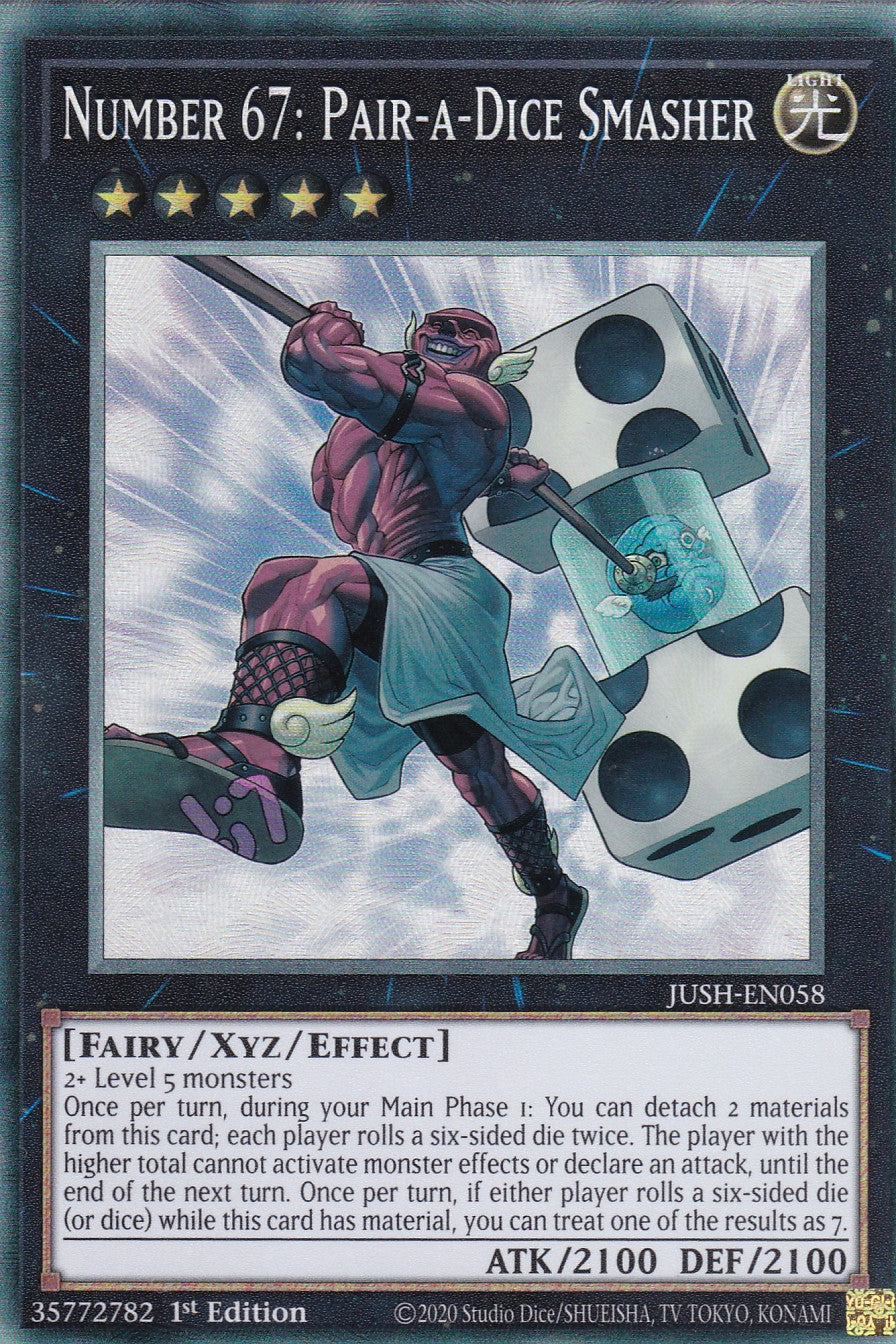 Number 67: Pair-a-Dice Smasher - JUSH-EN058 - Collector Rare - Englisch - 1. Auflage - Justice Hunters
