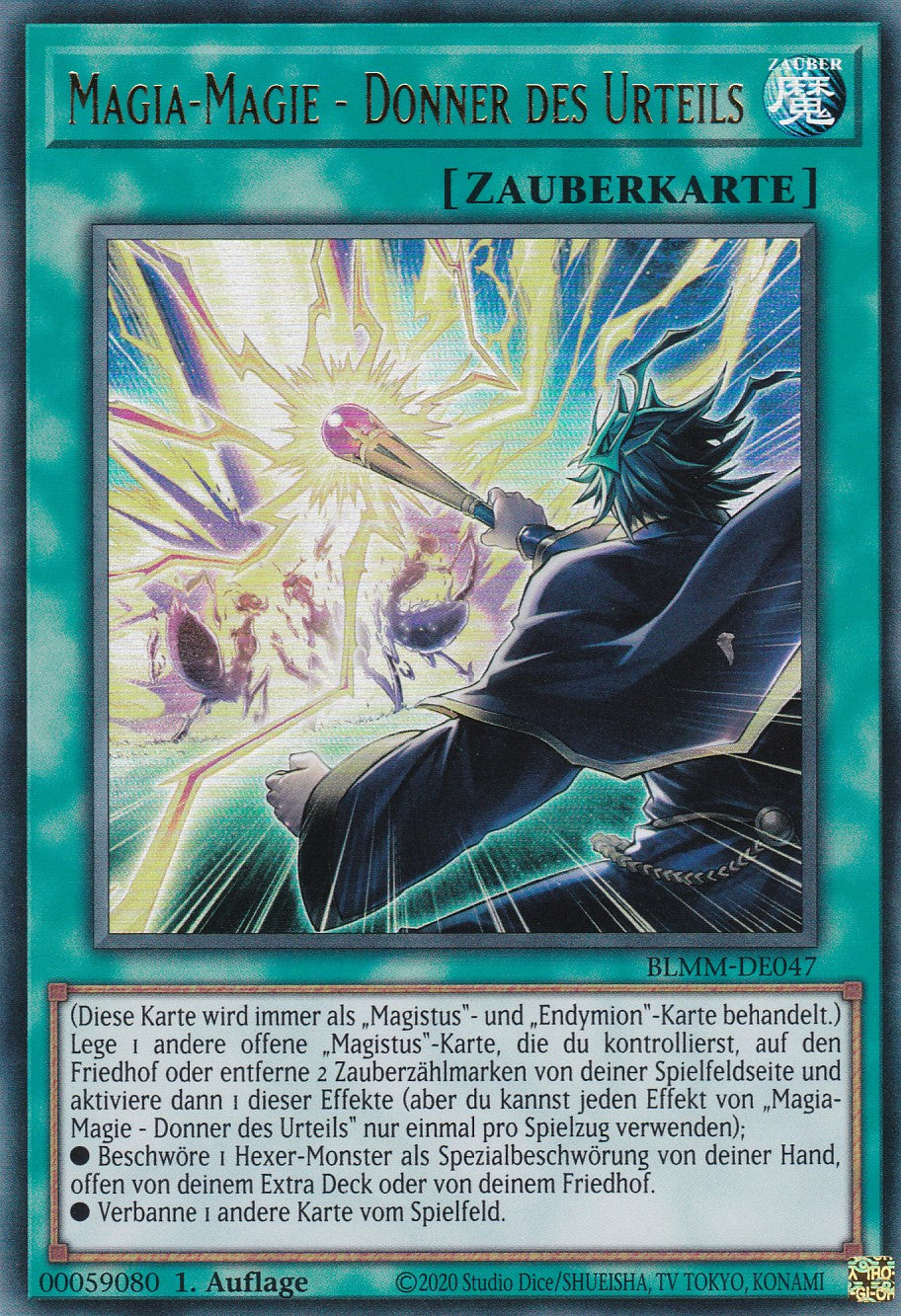 Magia Magie Donner des Urteils - BLMM-DE047 - Ultra Rare - 1. Auflage - Deutsch - Battles of Legend: Monster Mayhem