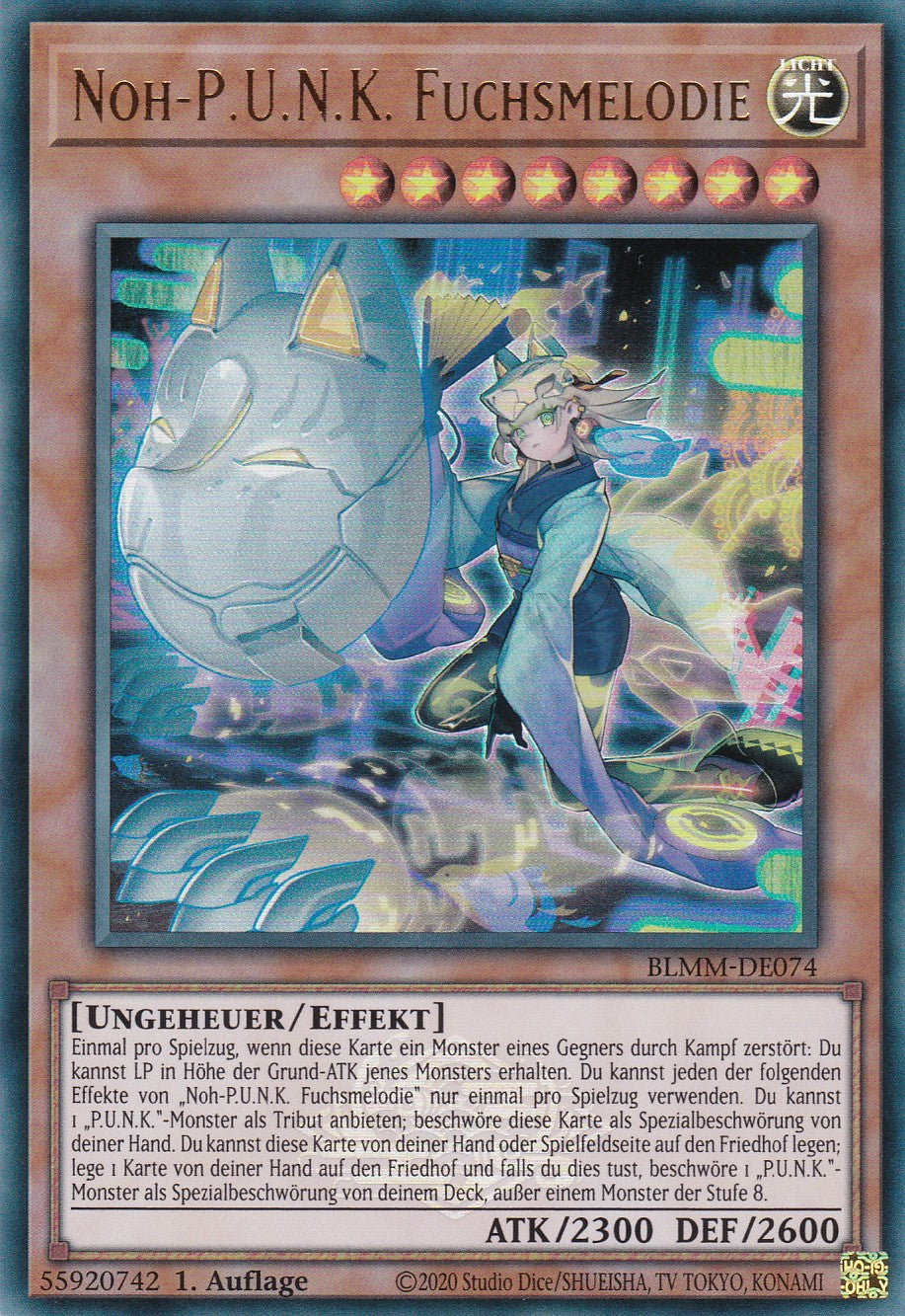 Noh-P.U.N.K. Fuchsmelodie - BLMM-DE074 - Ultra Rare - 1. Auflage - Deutsch - Battles of Legend: Monster Mayhem
