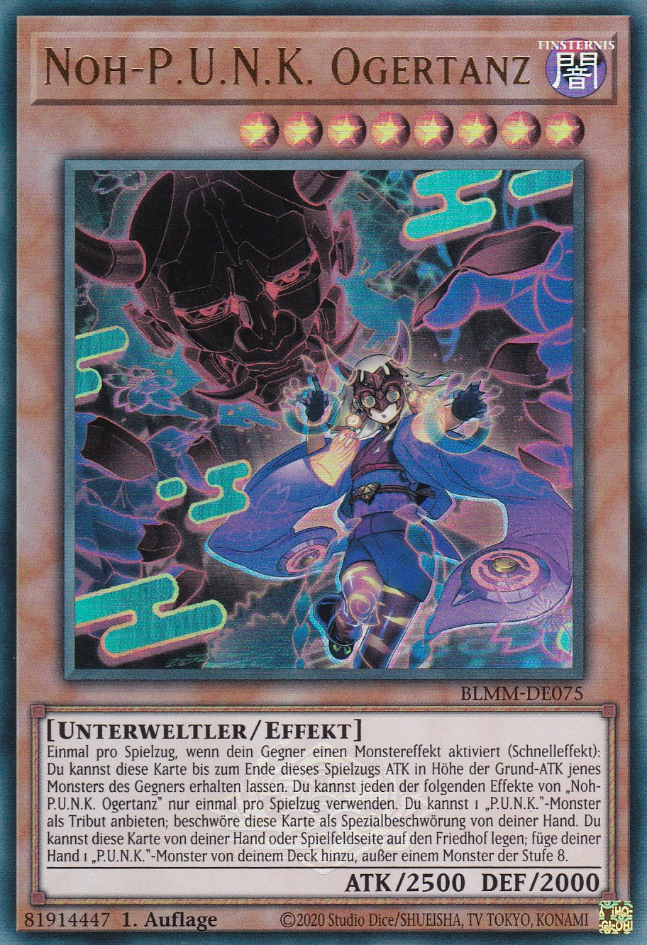 Noh-P.U.N.K. Ogertanz - BLMM-DE075 - Ultra Rare - 1. Auflage - Deutsch - Battles of Legend: Monster Mayhem