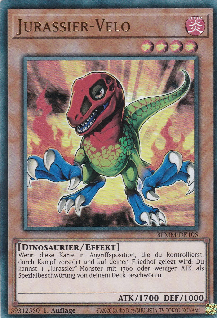 Jurassier-Velo - BLMM-DE105 - Ultra Rare - 1. Auflage - Deutsch - Battles of Legend: Monster Mayhem