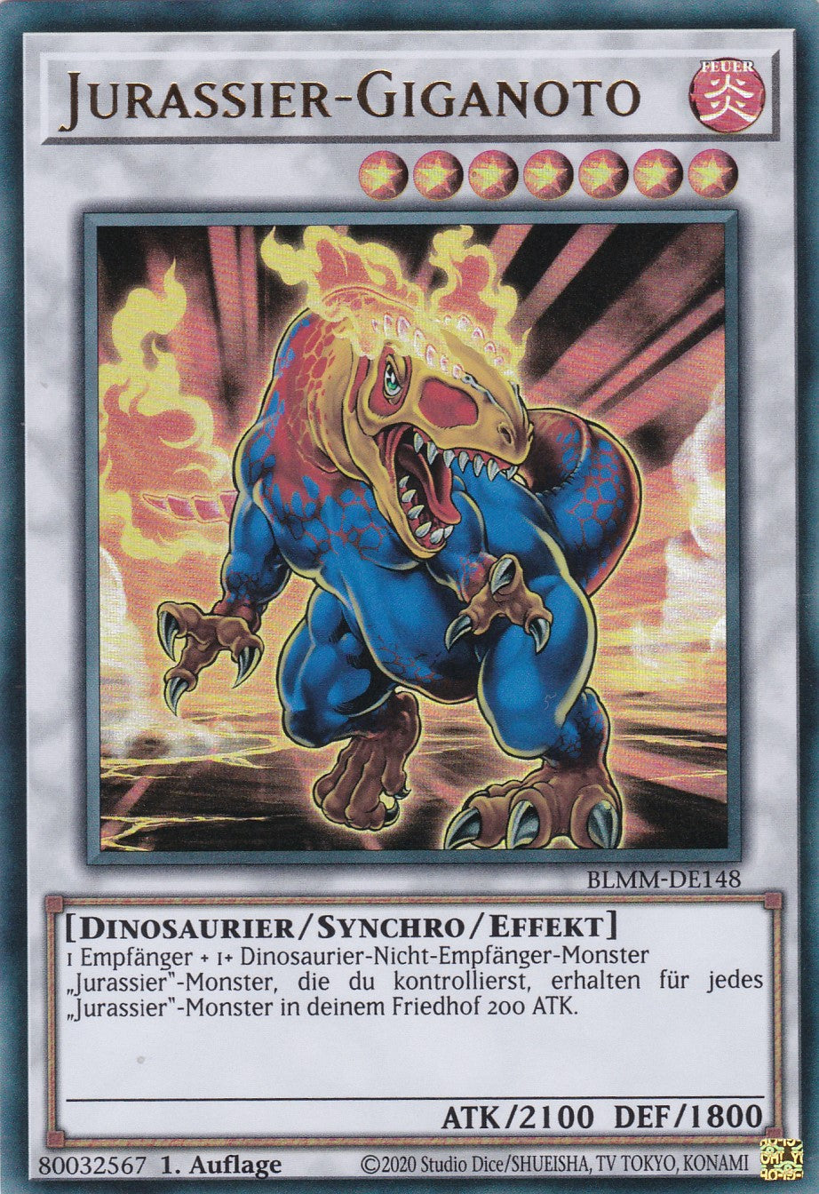 Jurassier-Giganoto - BLMM-DE148 - Ultra Rare - 1. Auflage - Deutsch - Battles of Legend: Monster Mayhem