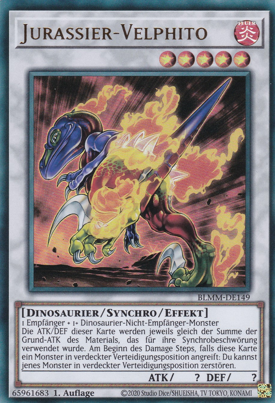Jurassier-Velphito - BLMM-DE149 - Ultra Rare - 1. Auflage - Deutsch - Battles of Legend: Monster Mayhem