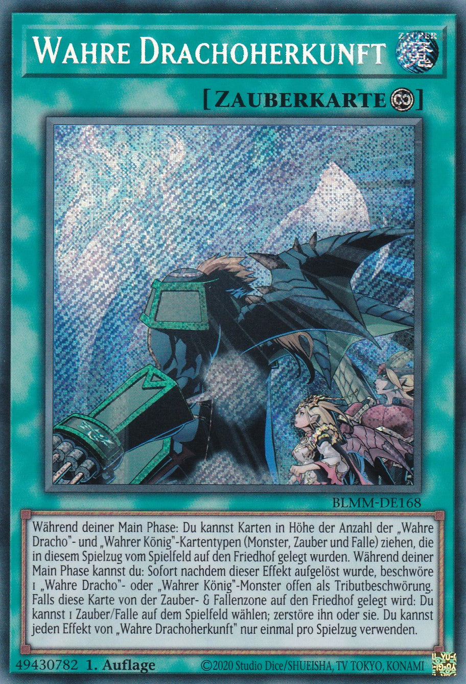 Wahre Drachoherkunft - BLMM-DE168 - Secret Rare - 1. Auflage - Deutsch - Battles of Legend: Monster Mayhem