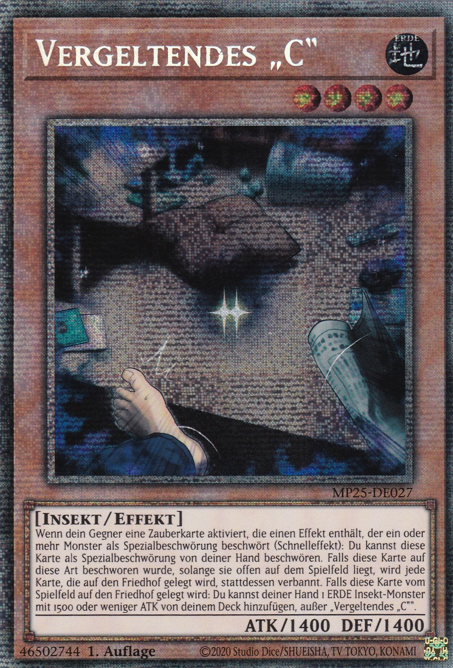 Vergeltendes "C" – MP25-DE027 – Starlight Rare – 1. Auflage – Deutsch – 2025 Mega-Pack Tin