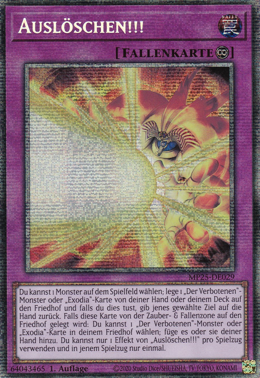 Auslöschen – MP25-DE029 – Starlight Rare – 1. Auflage – Deutsch – 2025 Mega-Pack Tin