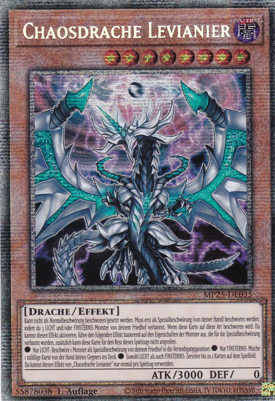 Chaosdrache Levianier – MP25-DE035 – Starlight Rare – 1. Auflage – Deutsch – 2025 Mega-Pack Tin