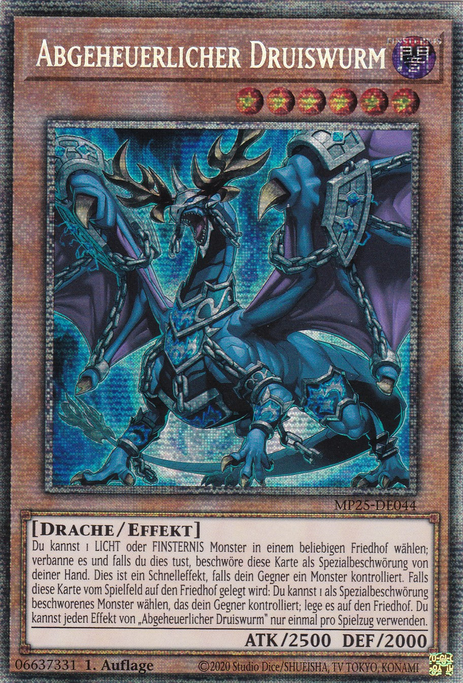 Abgeheuerlicher Druiswurm – MP25-DE044 – Starlight Rare – 1. Auflage – Deutsch – 2025 Mega-Pack Tin