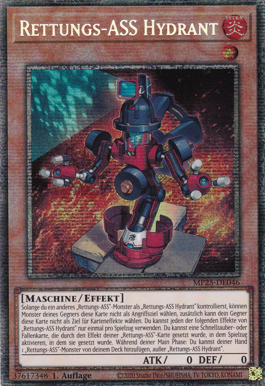 Rettungs-ASS Hydrant – MP25-DE046 – Starlight Rare – 1. Auflage – Deutsch – 2025 Mega-Pack Tin