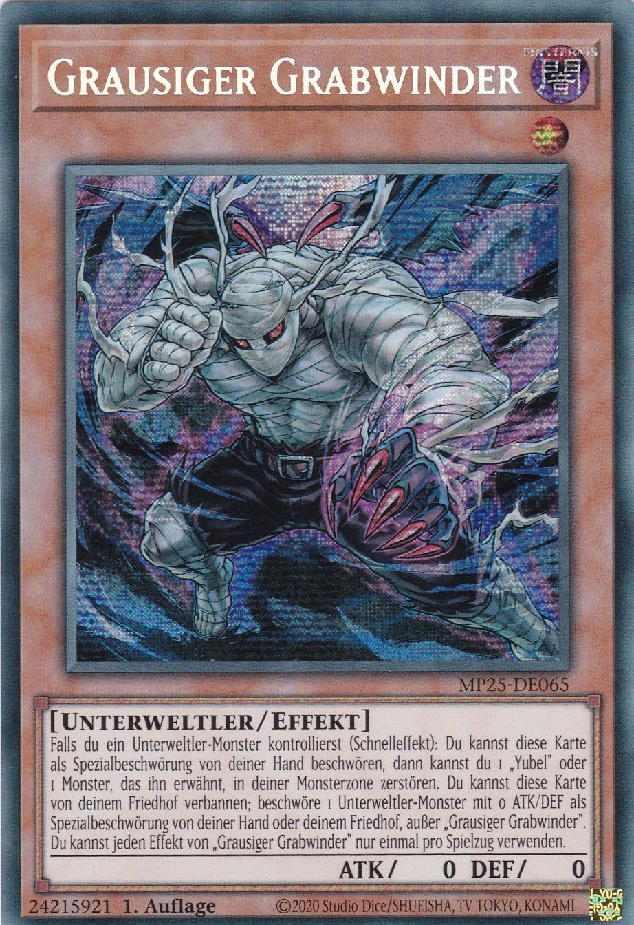 Grausiger Grabwinder – MP25-DE065 – Secret Rare – 1. Auflage – Deutsch – 2025 Mega-Pack Tin
