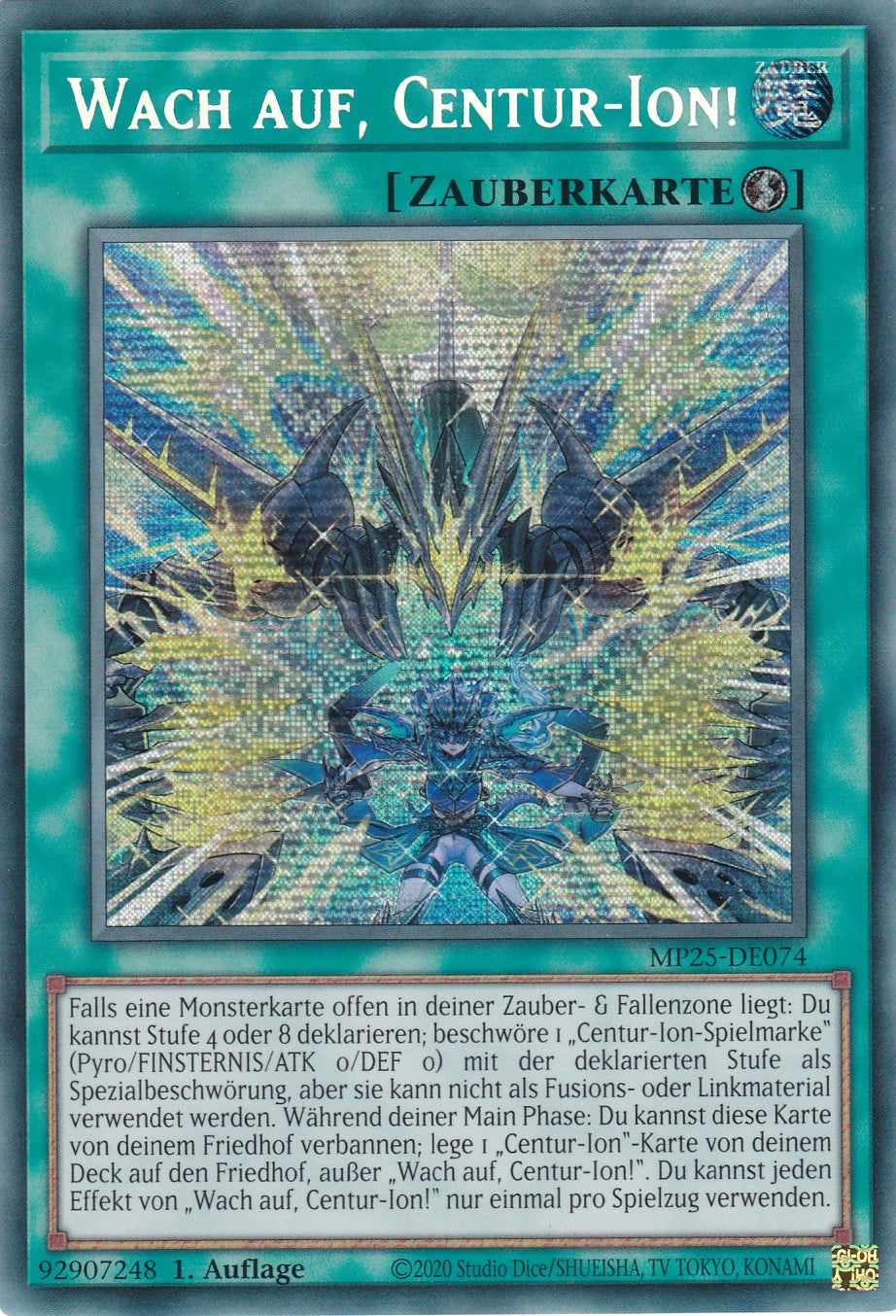 Wach auf, Centur-Ion! – MP25-DE074 – Secret Rare – 1. Auflage – Deutsch – 2025 Mega-Pack Tin