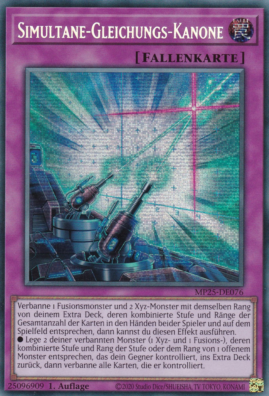 Simultane Gleichungs Kanone – MP25-DE076 – Secret Rare – 1. Auflage – Deutsch – 2025 Mega-Pack Tin