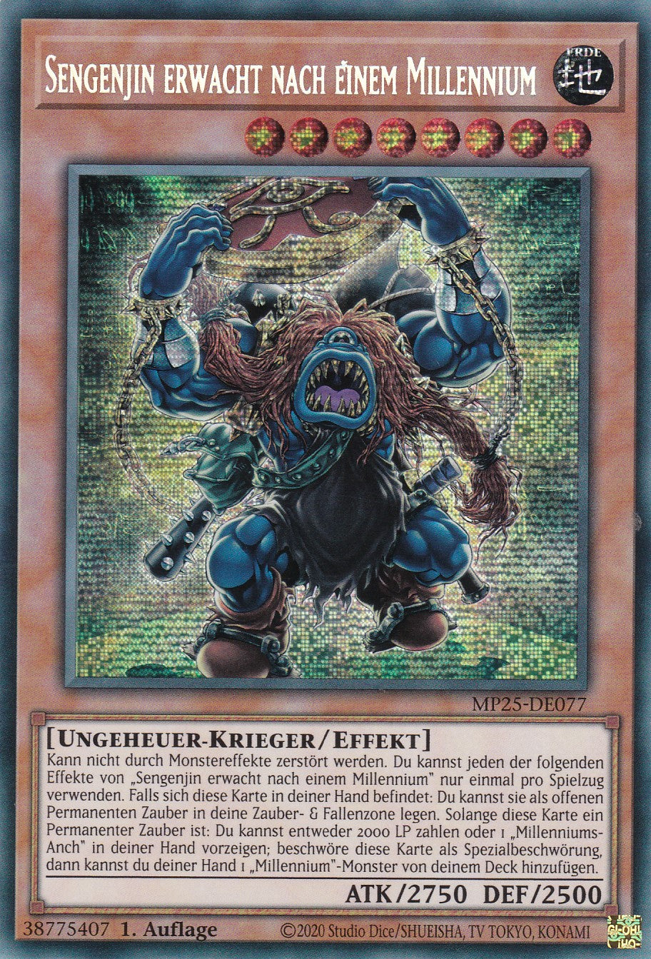 Sengenjin erwacht nach deinem Millenium – MP25-DE077 – Secret Rare – 1. Auflage – Deutsch – 2025 Mega-Pack Tin