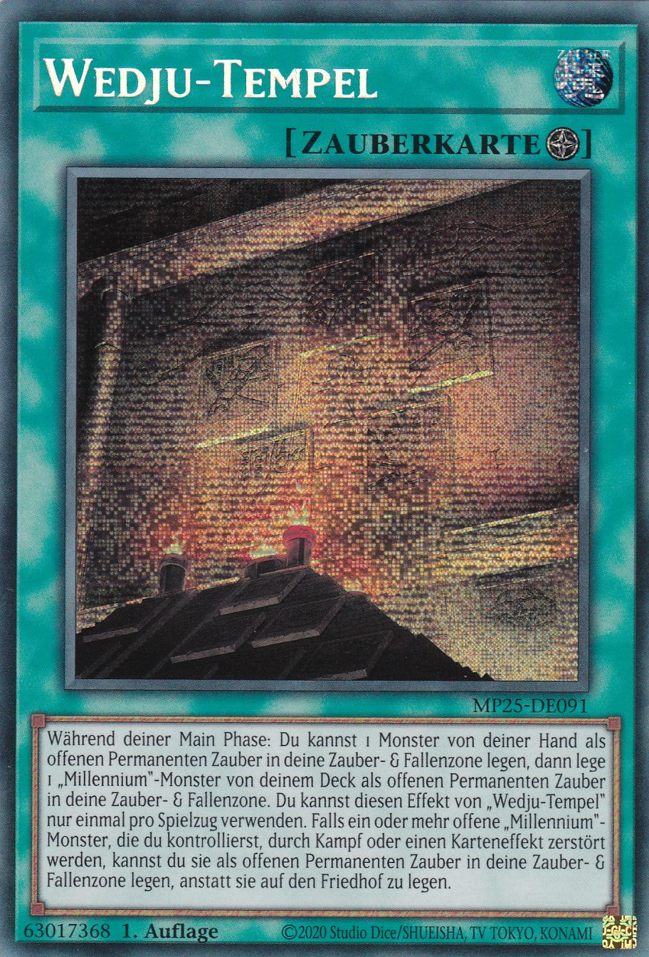 Wedju-Tempel – MP25-DE091 – Secret Rare – 1. Auflage – Deutsch – 2025 Mega-Pack Tin