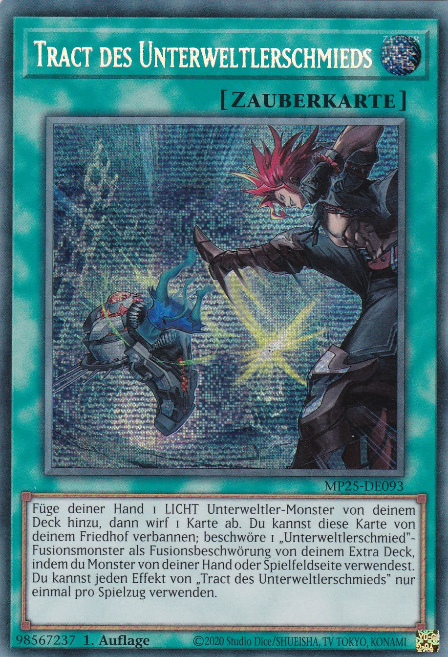 Tract des Unterweltlerschmieds – MP25-DE093 – Secret Rare – 1. Auflage – Deutsch – 2025 Mega-Pack Tin