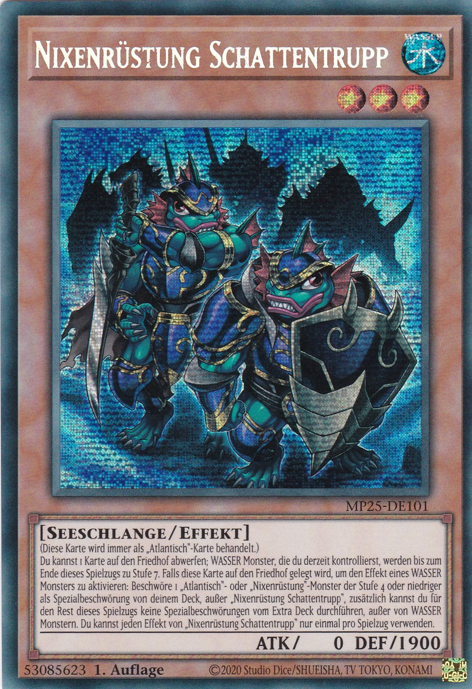 Nixenrüstung Schattentrupp – MP25-DE101 – Secret Rare – 1. Auflage – Deutsch – 2025 Mega-Pack Tin