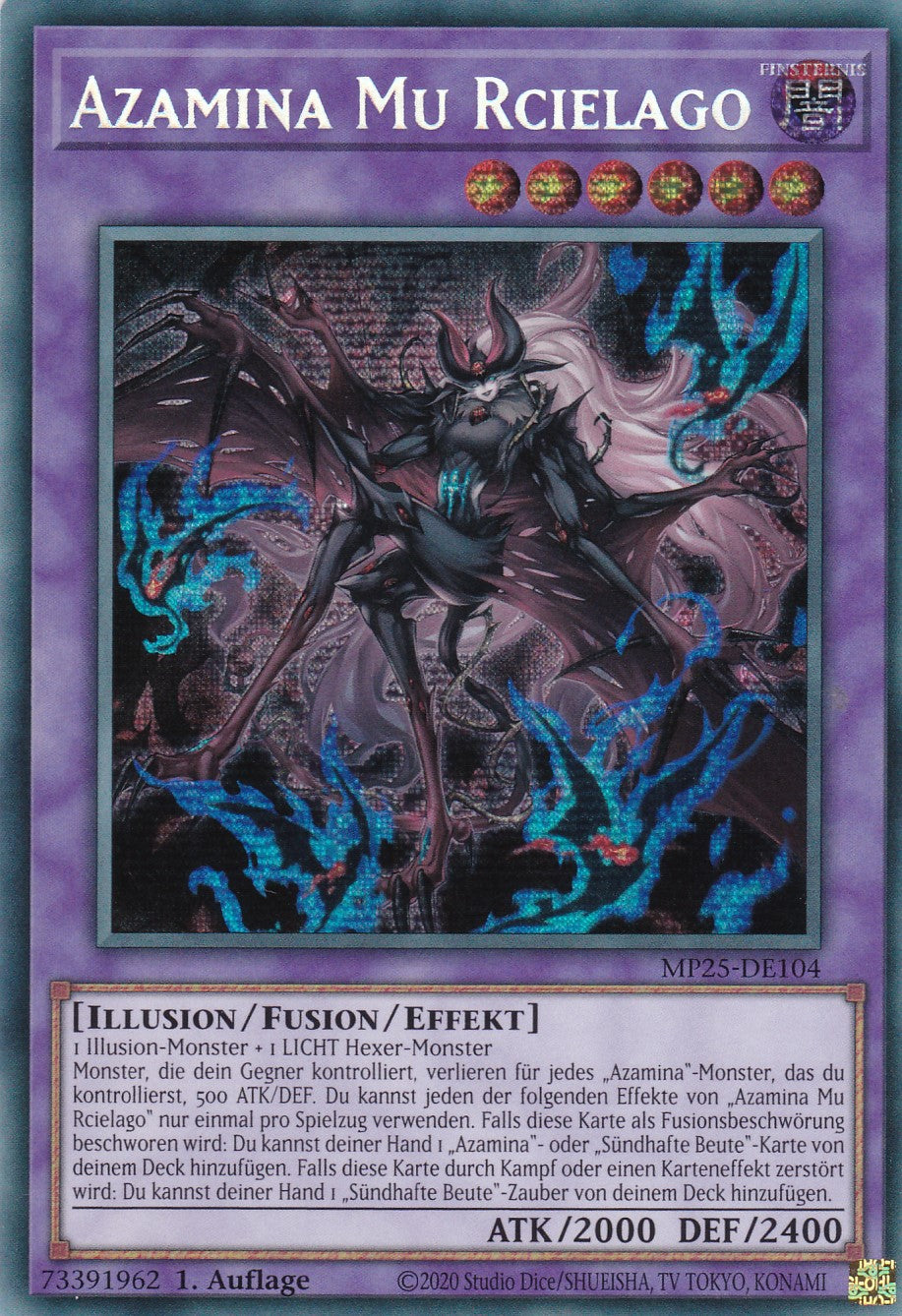 Azamina Mu Rcielago – MP25-DE104 – Secret Rare – 1. Auflage – Deutsch – 2025 Mega-Pack Tin