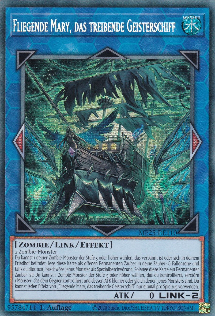 Fliegende Mary das treibende Geisterschiff – MP25-DE110 – Secret Rare – 1. Auflage – Deutsch – 2025 Mega-Pack Tin