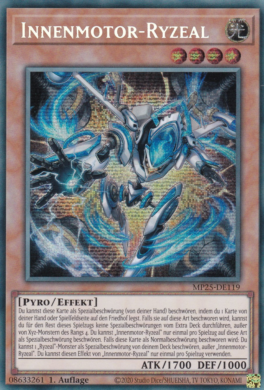 Innenmotor Ryzeal – MP25-DE119 – Secret Rare – 1. Auflage – Deutsch – 2025 Mega-Pack Tin