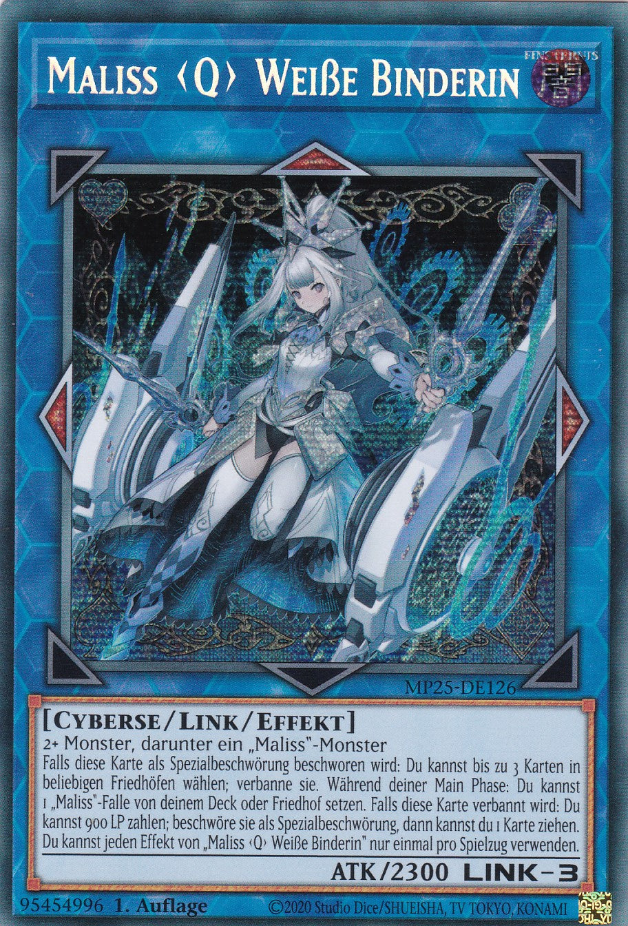 Maliss Q Weiße Binderin – MP25-DE126 – Secret Rare – 1. Auflage – Deutsch – 2025 Mega-Pack Tin