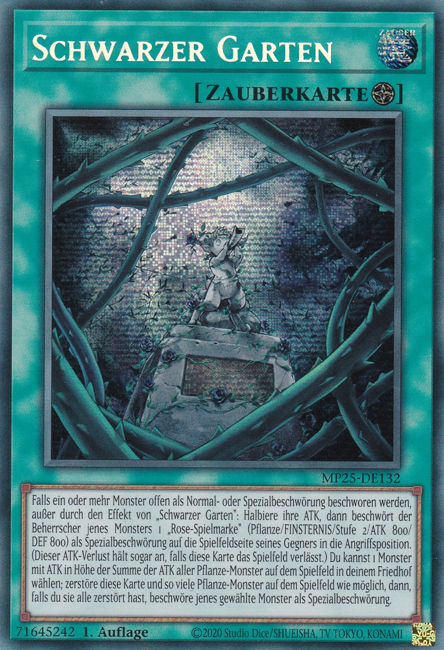 Schwarzer Garten – MP25-DE132 – Secret Rare – 1. Auflage – Deutsch – 2025 Mega-Pack Tin