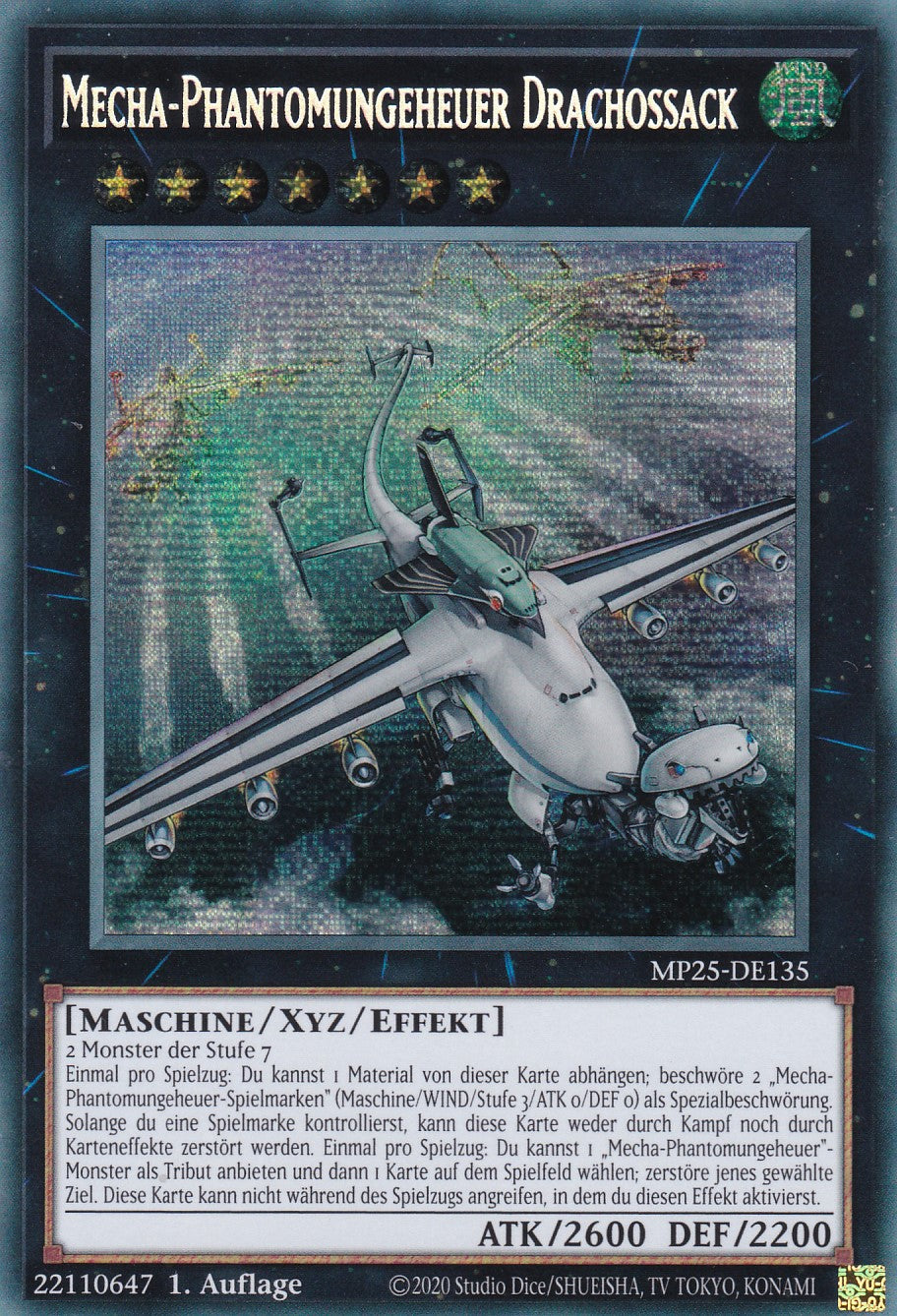 Mecha Phantomungeheuer Drachossack – MP25-DE135 – Secret Rare – 1. Auflage – Deutsch – 2025 Mega-Pack Tin