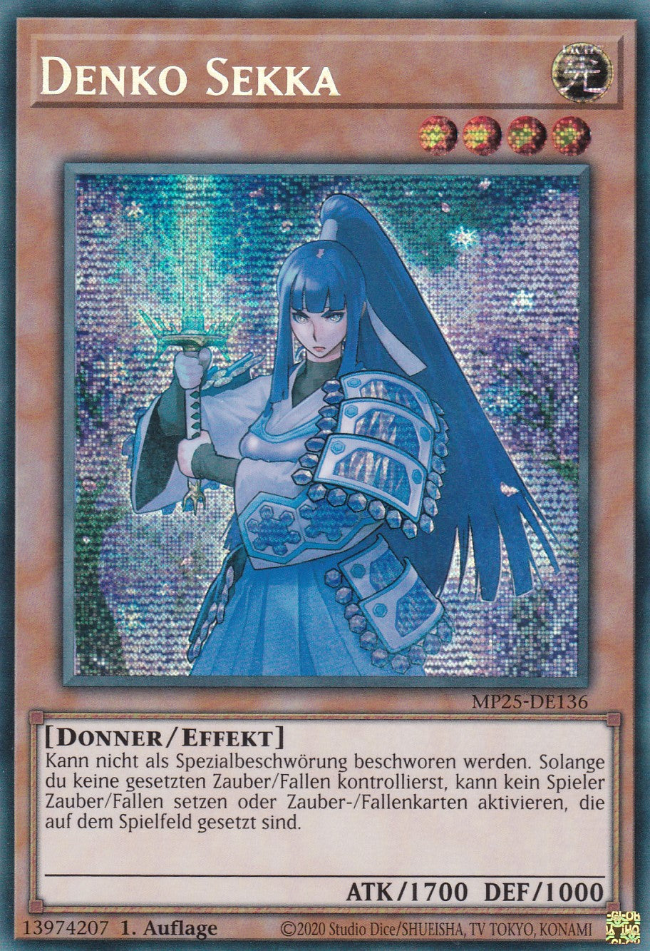 Denko Sekka – MP25-DE136 – Secret Rare – 1. Auflage – Deutsch – 2025 Mega-Pack Tin