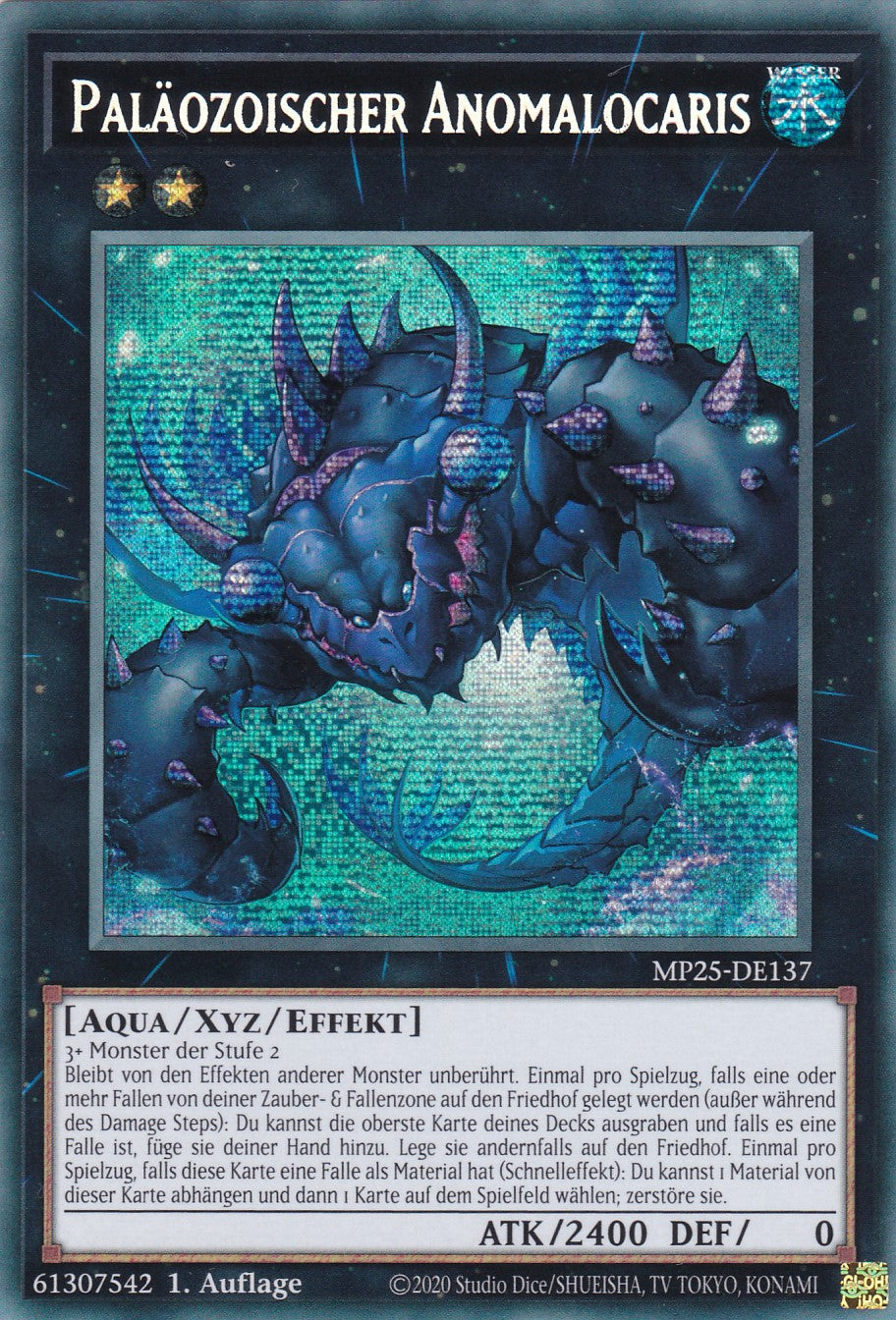 Paläozoischer Anomalocaris – MP25-DE137 – Secret Rare – 1. Auflage – Deutsch – 2025 Mega-Pack Tin