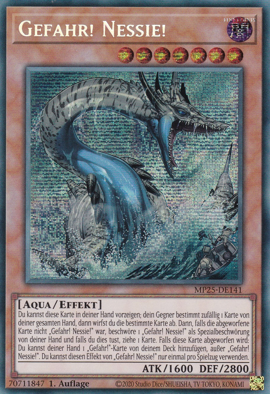 Gefahr! Nessie! – MP25-DE141 – Secret Rare – 1. Auflage – Deutsch – 2025 Mega-Pack Tin