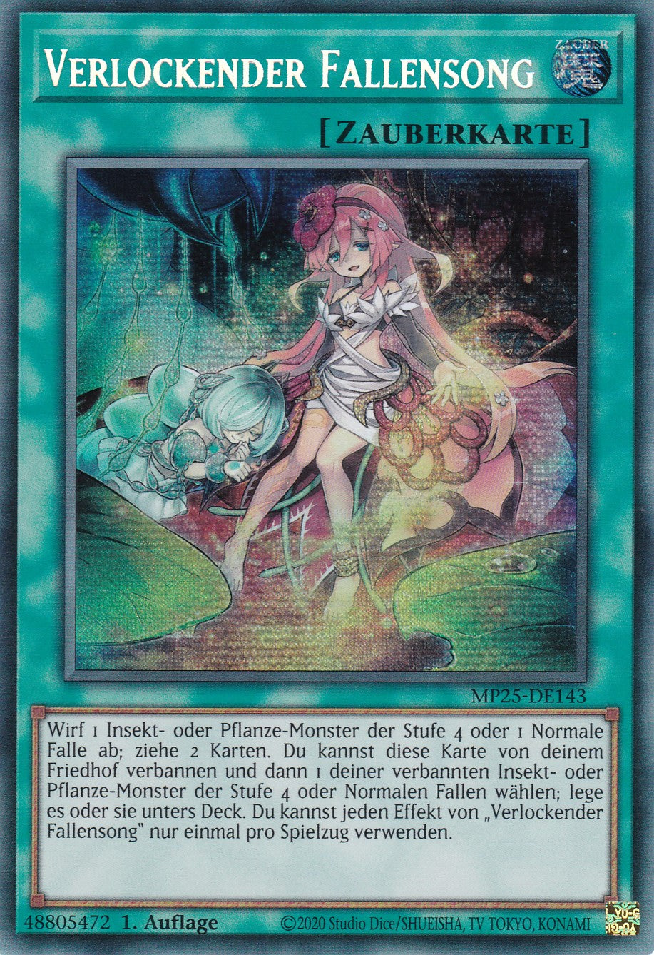 Verlockender Fallensong – MP25-DE143 – Secret Rare – 1. Auflage – Deutsch – 2025 Mega-Pack Tin