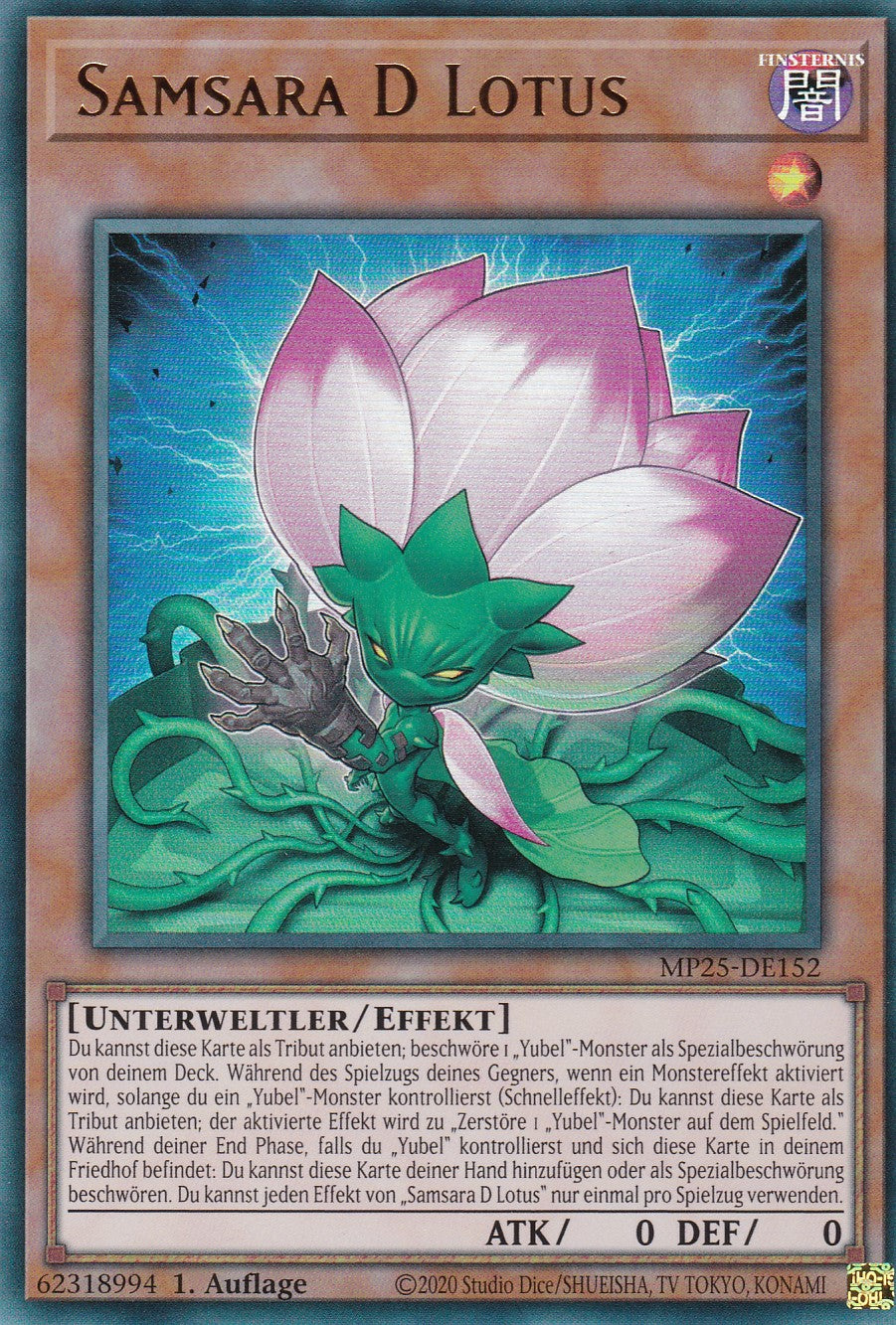 Samsara D Lotus – MP25-DE152 – Ultra Rare – 1. Auflage – Deutsch – 2025 Mega-Pack Tin