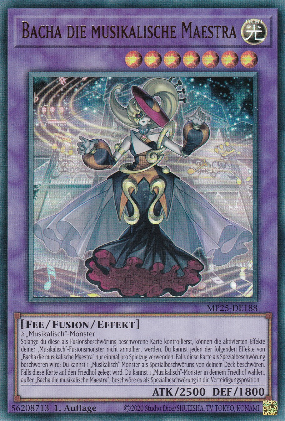 Bacha die musikalische Maestra – MP25-DE188 – Ultra Rare – 1. Auflage – Deutsch – 2025 Mega-Pack Tin