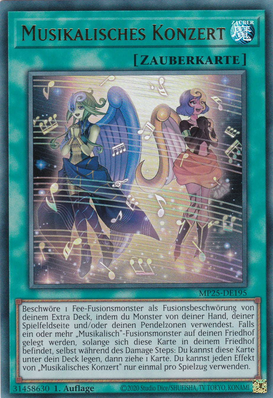 Musikalisches Konzert – MP25-DE195 – Ultra Rare – 1. Auflage – Deutsch – 2025 Mega-Pack Tin