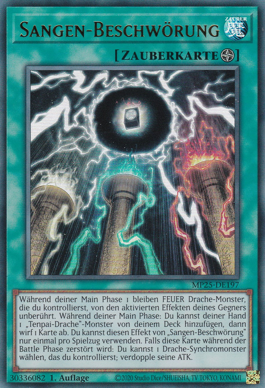 Sangen-Beschwörung – MP25-DE197 – Ultra Rare – 1. Auflage – Deutsch – 2025 Mega-Pack Tin